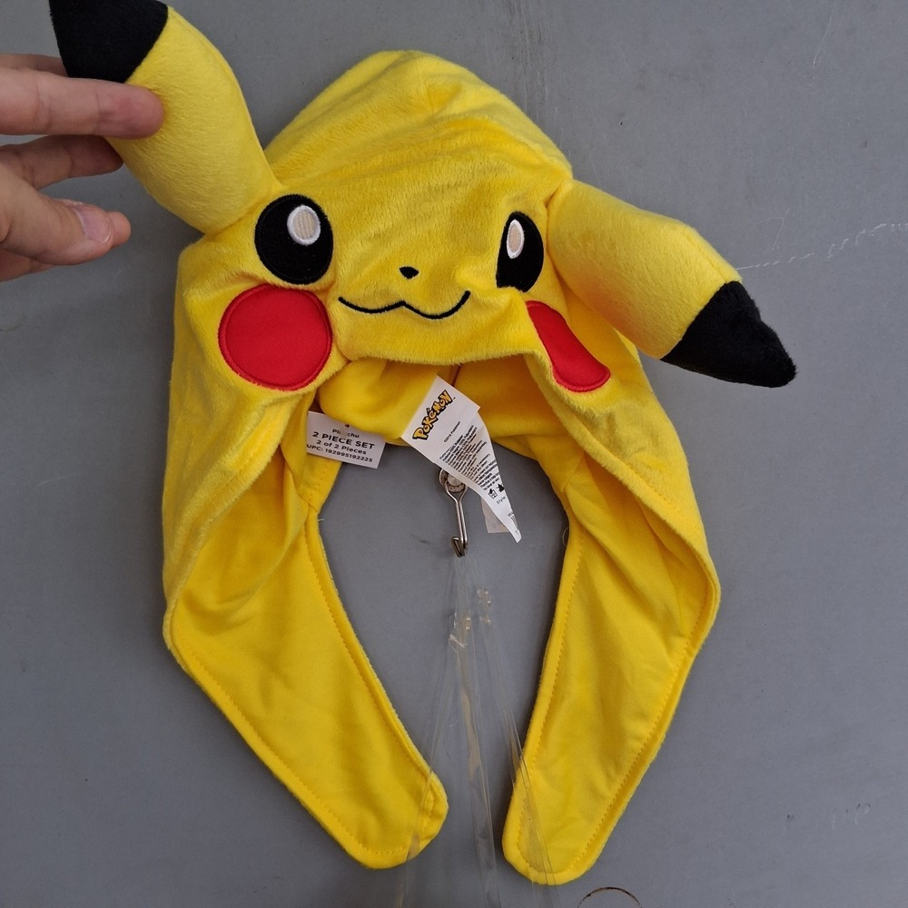 NWT Pokémon Pikachu Costume Hat And Tail - Picture 3 of 6